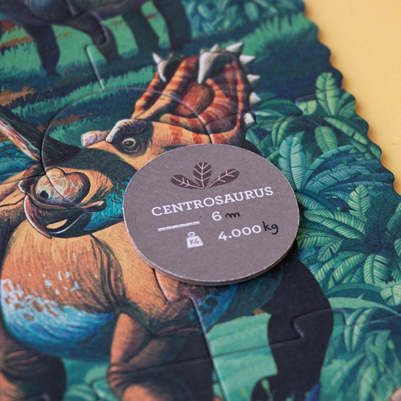 A sustainable dinosaur toy